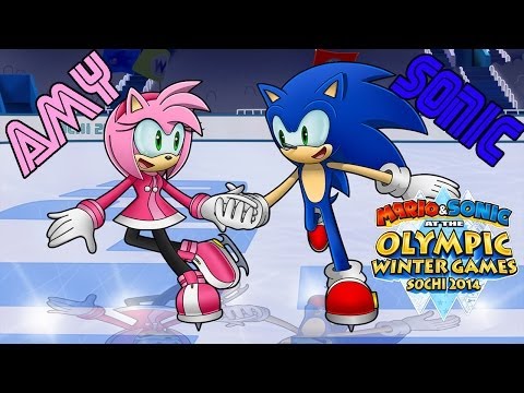 M & S 2014 Sochi Winter Olympic Games Sonic & Amy *Figure Skating Pair*