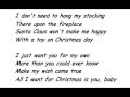 Lady Antebellum All I Want For Christmas Is You Lyrics