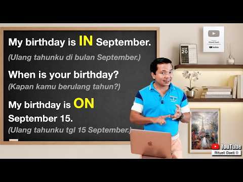 Cara Baca Hari, Bulan, Tgl dan Menggunakannya dlm Kalimat - Tambahan Aku Bisa Berbahasa Inggris