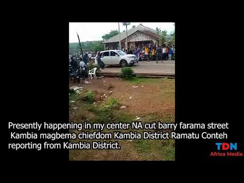 Presently happening in my center NA cut barry farama street Kambia magbema chiefdom Kambia District.