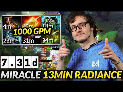 Miracle- 13min Radiance Alchemist - REAL CRAZY Tryhard Dota