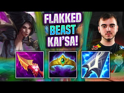 FLAKKED IS A BEAST WITH KAI'SA! - G2 Flakked Plays Kai'sa ADC vs Jinx! | Season 2022