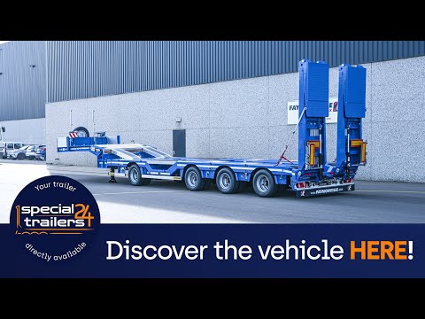 Faymonville - MultiMAX semi-trailer w/ 4 axles, double hydraulic ramps & wheel recesses