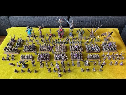 Warhammer Fantasy Dark Elves Army Showcase