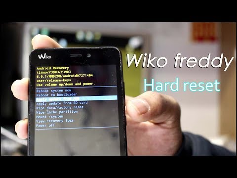 Wiko freddy hard reset