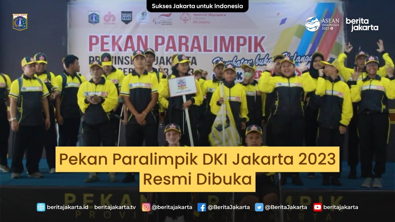 Pekan Paralimpik DKI Jakarta 2023 Resmi Dibuka