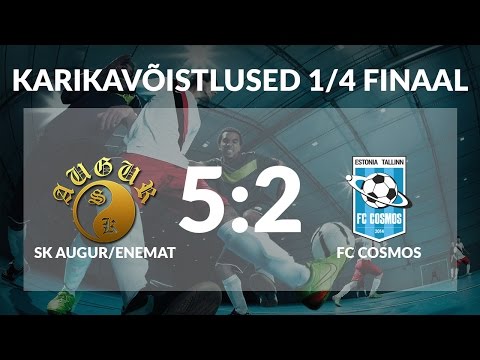 Saalijalgpalli karikavõistluste 1/4 finaalmäng: SK Augur/Enemat vs FC Cosmos 5:2 (3:2)