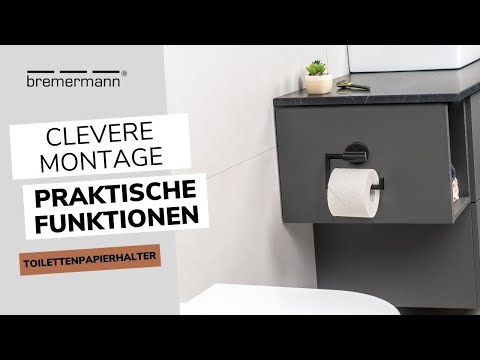 Toilettenpapierhalter Piazza Black 91112 Schwarz - Kunststoff