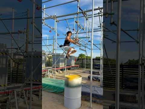 SASUKE3rdステージ通し②【スイングエッジ】内宮パーク#sasuke #ninja #ninjawarrior #training #workout #diy #日本一 #shorts