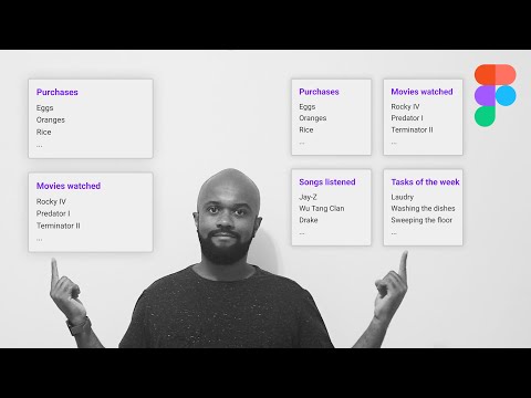 Prototyping a 21-Feature App in Figma: List view and card view (+Source File 🔗)