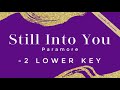 Still Into You (Lower Key -2) Karaoke/Instrumental Paramore