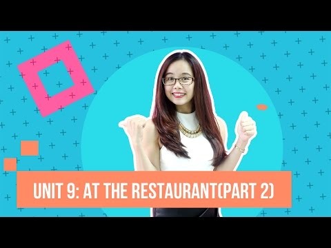Unidade 9: No restaurante (p2)