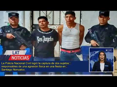 Capturan a dos hombres por agresión en fiesta de Santiago Nonualco