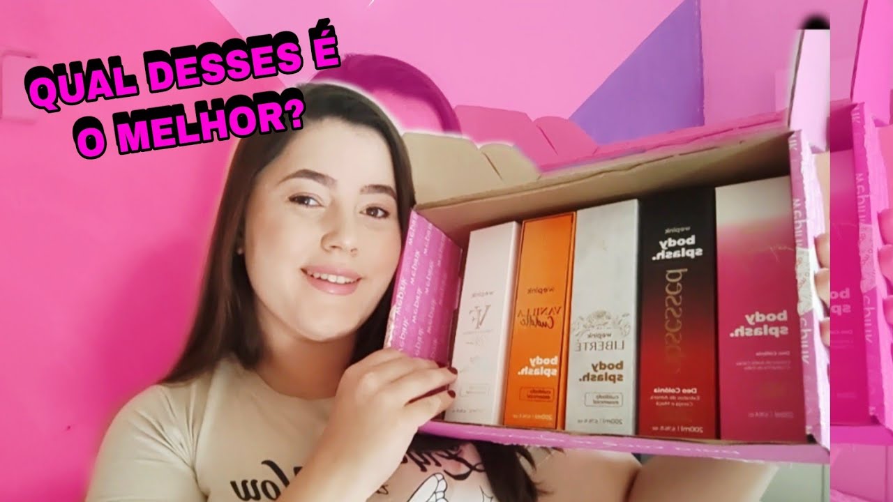 5 BODY SPLASH da WEPINK | VIRGÍNIA FONSECA  Qual desses é o melhor?