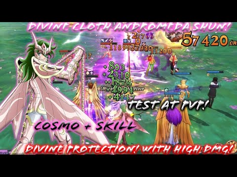 Saint Seiya: Awakening - Divine Cloth Andromeda Shun Review and Test at PvP! With Skill and Cosmo!