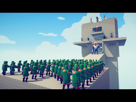 100x CACTUS vs EVERY GODS ► Totally Accurate Battle Simulator TABS #13