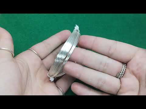 Copper Craft Wire Silver Plated 10m Coil 0.6mm Thick W2060