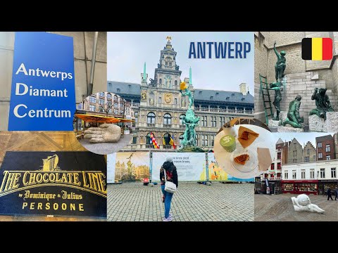 1 DAY in ANTWERP from Brussels | City Center, Food, Architecture, Monuments, Chocolate Factory 🇧🇪