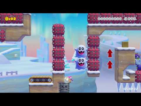 [SMM2] The Dough Crows Snow Borough by Salt Lake