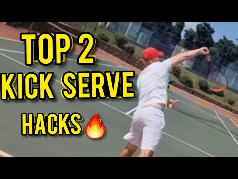My top TWO FAVORITE/BEST kick serve HACKS ✅