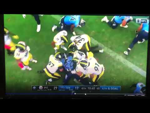 Robert Spillaine goal line stop vs Derrick Henry