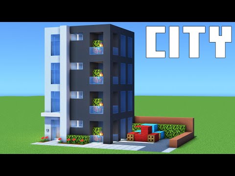 Minecraft Tutorial: How To Make Modern Apartment Building Complex