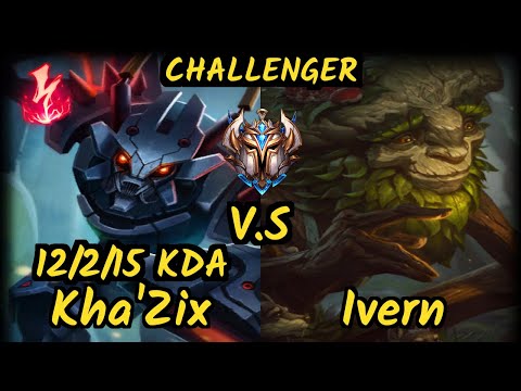 Freire (KHA'ZIX) vs IVERN - 12/2/15 KDA JUNGLE CHALLENGER GAMEPLAY - BR
