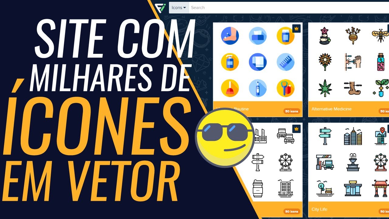 Onde Baixar ícones em Vetor EPS, PNG, PSD