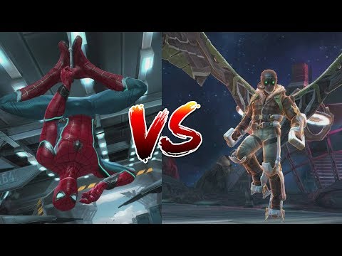 Spider-Man (Homecoming) Rank Up and Vulture Boss Battle - Marvel Contest Of Champions