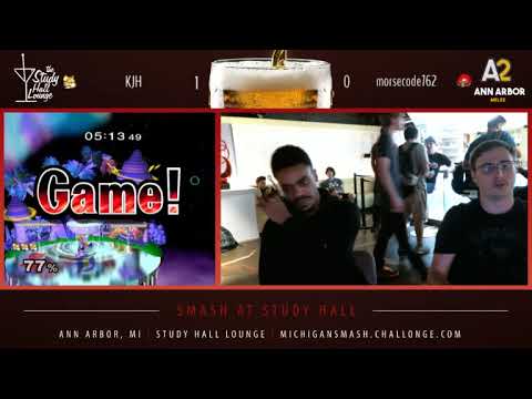 Smash At Study Hall 15  - KJH (Fox) vs. morsecode762 (Samus) Smash Melee Winners Semifinals