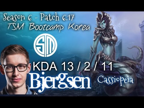 TSM Bjergsen CASSIOPEIA vs KARMA Mid - Bootcamp Korea - League of Legends