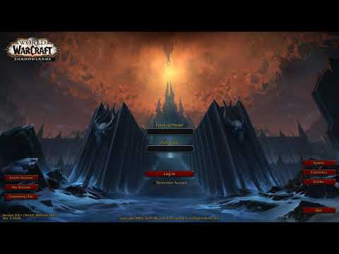 Shadowlands Login Screen