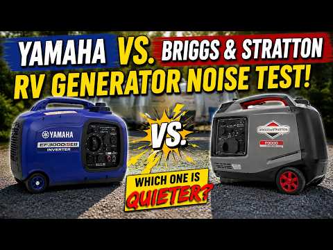YAMAHA vs. BRIGGS & STRATTON -- RV Inverter Generator Noise Test!