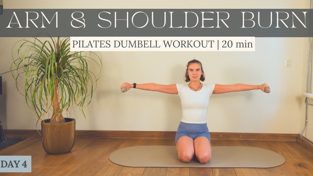 20 MIN Pilates Dumbbell Workout | Upper Body & Arms