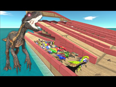 ESCAPE ALIEN INDORAPTOR REX - LAST SURVIVOR DINOSAUR!! - Animal Revolt Battle Simulator