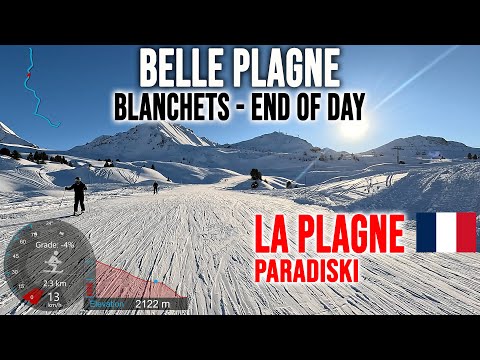 [4K] Skiing La Plagne, All Blue - Belle Plagne - Blanchets, Paradiski France, GoPro HERO13