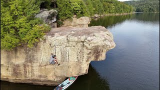 Some more climbing on the rocks, this time over water