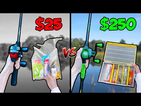 $25 vs $250 Custom Tackle Box Fishing Challenge