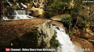 preview picture of video '広島の風景 2014 秋 Part 46 深山挟 4/4 安芸太田町 Scenery of Hiroshima 2014 Autumn,Miyama Gorges,Kake,AkiOota Town'