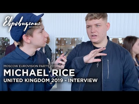Michael Rice (United Kingdom 2019) - Interview - Moscow Eurovision Party 2019