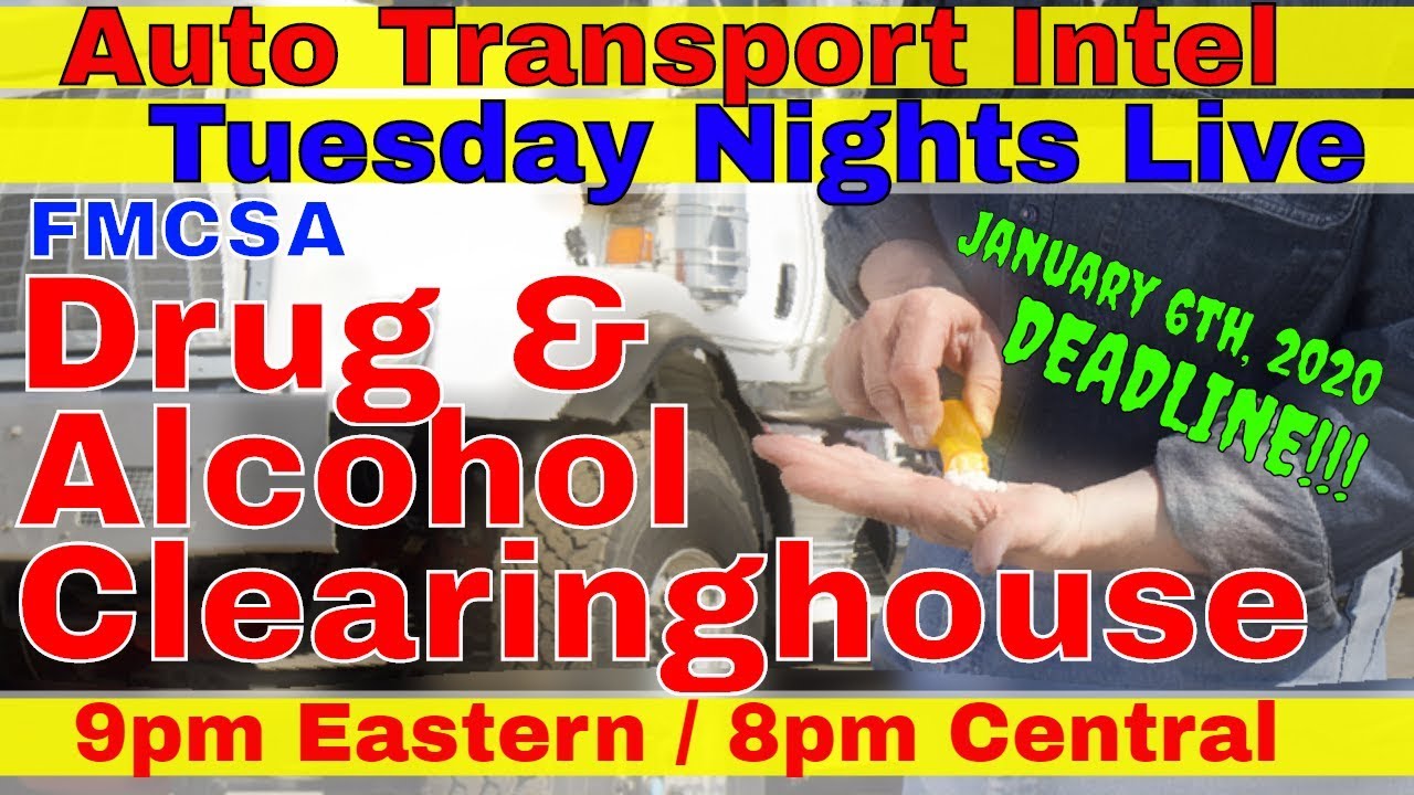 FMCSA Drug & Alcohol Clearinghouse - CMV Trucking CDL Driver Drug Test