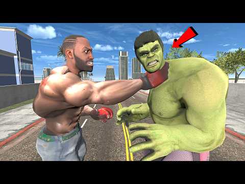 Team Franklin Vs Team Hulk Slap Challenge In Indian Bike Driving 3d