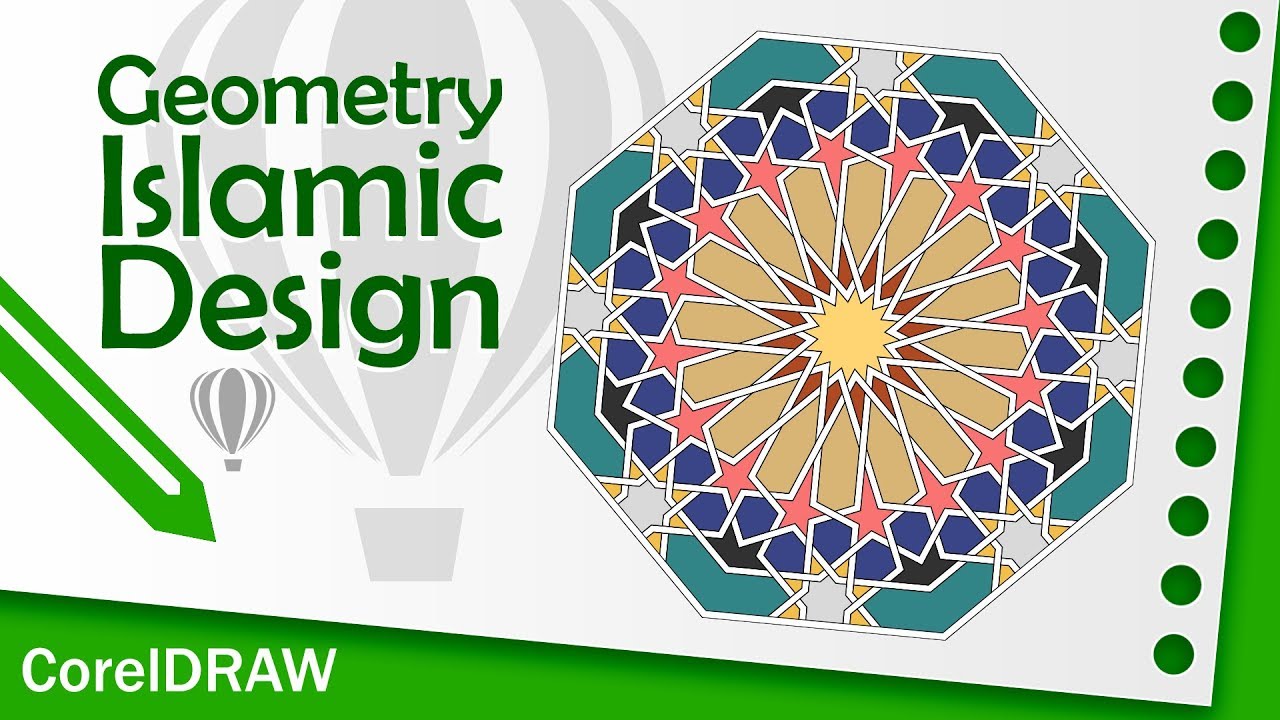 Geometric islamic design Tutorial 4 CorelDRAW