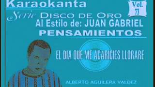 JUAN GABRIEL - EL DIA QUE ME ACARICIES LLORARE - KARAOKE