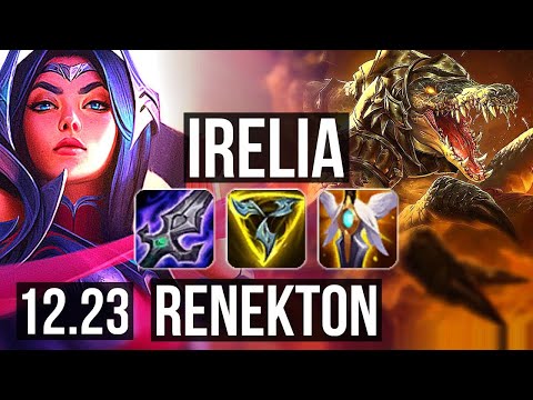 IRELIA vs RENEKTON (MID) | 2.8M mastery, 9 solo kills, 800+ games | EUW Diamond | 12.23