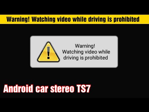 How to fix video warning issue in Android car stereo TS7