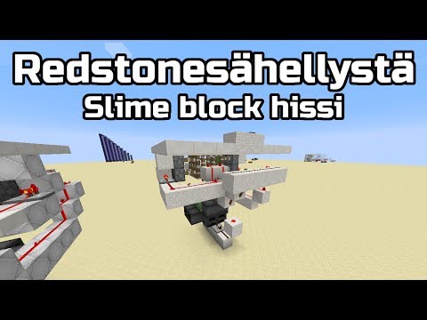 Redstonesähellystä - Slime block hissi