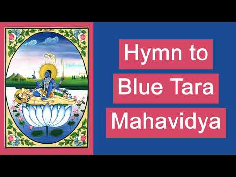 Blue Tara Mahavidya Hindu Hymn Prayer, Hinduism Savior Goddess, Speech, Wealth, Tantra, Durga, Kali