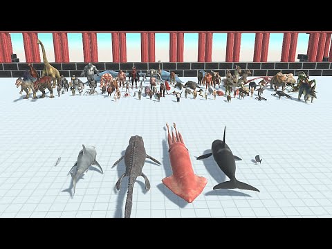 AQUATICS VS ALL FACTION - Animal Revolt Battle Simulator