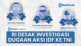 Indonesia Desak Penyelidikan Transparan Dugaan Serangan Israel ke Prajurit Perdamaian TNI di Lebanon